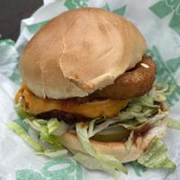 BBQ Smokestack burger  at Oowee - Picton in Bristol