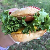 Classic cheeseburger  at Monty's Good Burger - Echo Park in Los Angeles