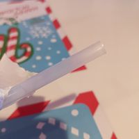 Just how I love my straws, plastic. at Monty's Good Burger - Echo Park in Los Angeles