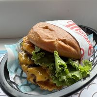 Double burger   at Monty's Good Burger - Echo Park in Los Angeles