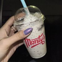 oreo 1/2 shake  at Monty's Good Burger - Echo Park in Los Angeles