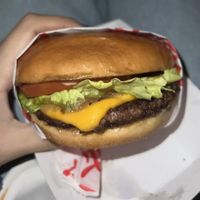 single cheeseburger  at Monty's Good Burger - Echo Park in Los Angeles
