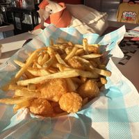 Fries and tots   at Monty's Good Burger - Echo Park in Los Angeles
