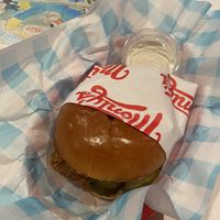 Chick’n’ Sandwich w/Ranch - Soooooo Good!!!!  at Monty's Good Burger - Echo Park in Los Angeles