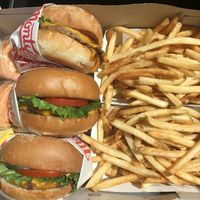3 singles & 2 fries 🍔🍟❤️ at Monty's Good Burger - Echo Park in Los Angeles