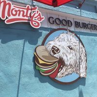 outside  at Monty's Good Burger - Echo Park in Los Angeles