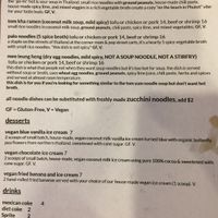 Menu current as of 8/30/19 page 3 at Noodle Hub in Tappan