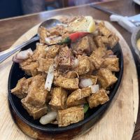 Pampagana
Vegan Sizzling Tofu-Sisig
$ 13.00
Crispy tofu with vinegar, soy sauce, onion and chilies  at Kulinarya in Coquitlam