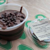 Cacao ganache pie at The Sprout Kitchen in St Augustine