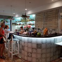 Coffee and smoothie bar at Green Whale in Kyiv