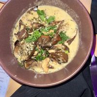 eggplant curry  at Firehouse 12 in New Haven