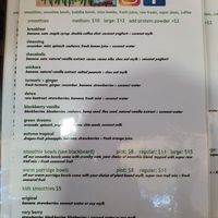 Menu at Super Raw in Preston