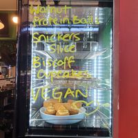 Cafe display at Super Raw in Preston