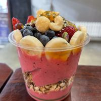 Large tropical smoothie bowl   at Super Raw in Preston