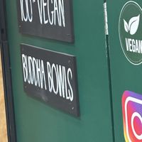 100% vegan  at Super Raw in Preston