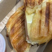 Ham and cheese croissantt  at Super Raw in Preston