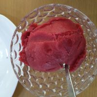 Raspberry ice cream at Elysian Delights - Ethigreenz in Gurugram