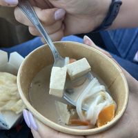  Spicy coconut soup with rice noodles and tofu at China Red in Haabneeme