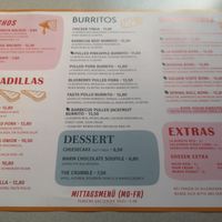 The Menu at La Burrita in Munich