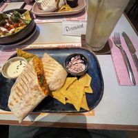 Vegetarian pull jackfruit burritoos  at La Burrita in Munich