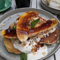 Banana pancakes at Market Square in Folkestone