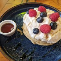 Berry pancakes at Market Square in Folkestone