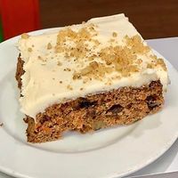 Vegan Carrot Cake! at Amaya's Fresh Mexican Grill in Monroe