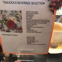 Beverage options  at Forge Cottage in Romford