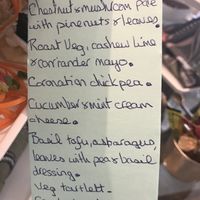Sandwich and savoury options at Forge Cottage in Romford