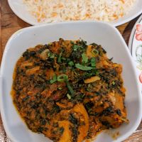 Saag Aloo at Spice World in Oban