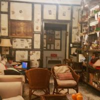 The restaurant on the inside. There's some table on the other side at Bertrand in Johannesburg