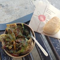 Vegan option as a bowl at Kebabberia di Tonno in Favignana