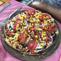 Vego pizza without cheese at Surf Bar in Side