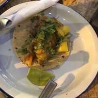 Vegan taco with fried avokado  at Panczo in Wroclaw