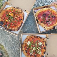 Vegan pizzas at Mastio in Limhamn