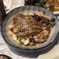 Duck in plum sauce  at Puti Vegan Cafe in Glasgow