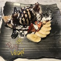 Roti for desert  at Puti Vegan Cafe in Glasgow