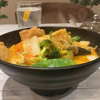 Curry laksa at Puti Vegan Cafe in Glasgow