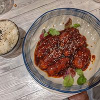 Korean Fried "Chicken" at Puti Vegan Cafe in Glasgow