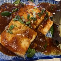 Tofu steak  at Puti Vegan Cafe in Glasgow