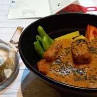Katsu curry at Puti Vegan Cafe in Glasgow