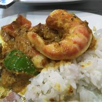 Vegan king prawn satay at Puti Vegan Cafe in Glasgow