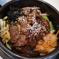 Bibimbap at Puti Vegan Cafe in Glasgow
