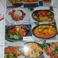 Visual menu at Puti Vegan Cafe in Glasgow