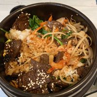 Bibimbap at Puti Vegan Cafe in Glasgow