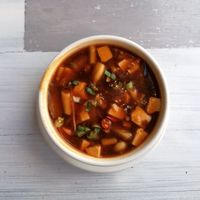 Soup at Puti Vegan Cafe in Glasgow