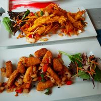 Starters at Puti Vegan Cafe in Glasgow