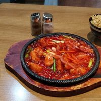 Wonderful Sezchuan Tempeh at Puti Vegan Cafe in Glasgow