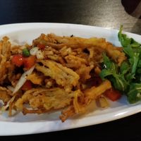 Beautiful mushroom starter at Puti Vegan Cafe in Glasgow