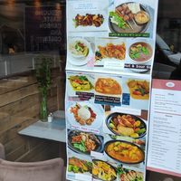 Visual menu at Puti Vegan Cafe in Glasgow